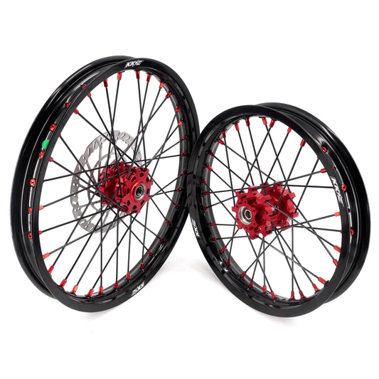 KKE 1.6x19" & 1.85x16" Wheel set (Blk/red)