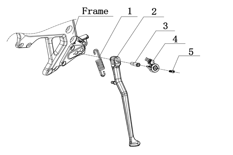 Niu XQi3 Side Stand