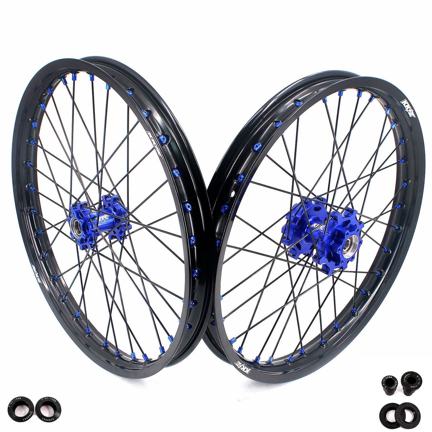 KKE 1.4x19" & 1.6x19" Wheel set (Black/Blue)