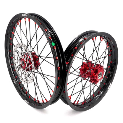 KKE 1.6x19" & 1.85x16" Wheel set (Blk/red)