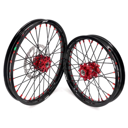 KKE 1.6x19" & 1.85x16" Wheel set (Blk/red)
