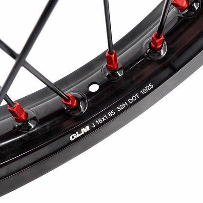 KKE 1.6x19" & 1.85x16" Wheel set (Blk/red)