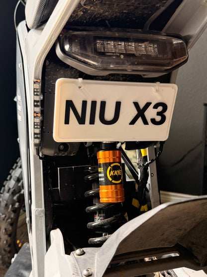 XQi3 Plate Relocation Kit w/ Blinkers (Rear only)