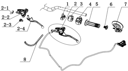 Niu XQi3 Front Brake Assembly