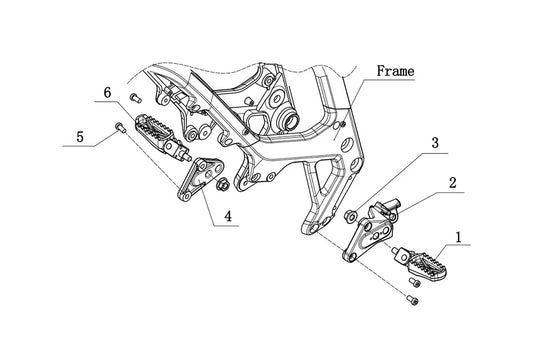 Niu XQi3 Right Foot Peg